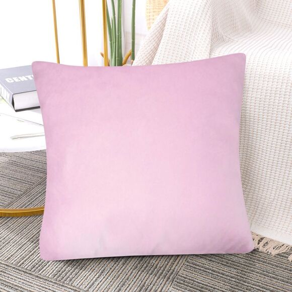 80/20 Viscose Velvet Soft Throw Pillow Cover Square 18" x 18" Lilac - Picture 5 of 5